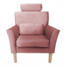 Fotel DENVER nogi buk MG58 - velvet róż indyjski