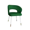 Krzesło tapicerowane AURA 360° noga biało-złota MG25