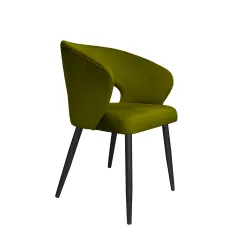 Krzesło tapicerowane AURA 180° noga czarna BL75