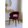 Krzesło tapicerowane AURA 180° noga czarna MG02