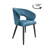 Krzesło tapicerowane AURA 180° noga czarna MG33