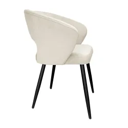 Krzesło tapicerowane AURA 180° noga czarna MG50
