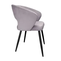 Krzesło tapicerowane AURA 180° noga czarna MG55