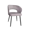 Krzesło tapicerowane AURA 180° noga czarna MG55