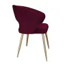 Krzesło tapicerowane AURA 180° noga złota MG02