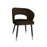 Krzesło tapicerowane AURA 180° noga czarno-złota MG05