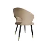 Krzesło tapicerowane AURA 180° noga czarno-złota MG06
