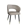 Krzesło tapicerowane AURA 180° noga czarno-złota MG09