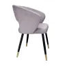 Krzesło tapicerowane AURA 180° noga czarno-złota MG55