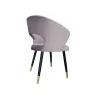 Krzesło tapicerowane AURA 180° noga czarno-złota MG55
