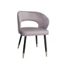 Krzesło tapicerowane AURA 180° noga czarno-złota MG55