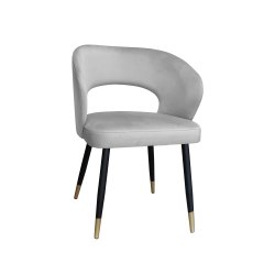 Krzesło tapicerowane AURA 180° noga czarno-złota MG39