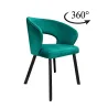 Krzesło tapicerowane AURA obrotowa