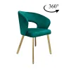 Krzesło tapicerowane AURA obrotowa