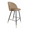 Hoker krzesło barowe Colin podstawa czarna/złota MG06