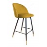 Hoker krzesło barowe Colin podstawa czarna/złota  MG15