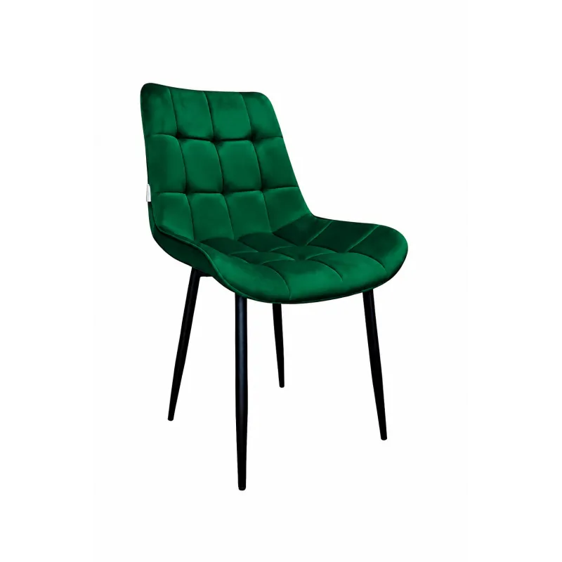 Krzesło Cherry welur na metalowych nogach – styl i wygoda