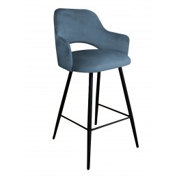 Hoker krzesło barowe Milano czarna podstawa BL06