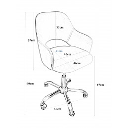 Fotel obrotowy Milano MG05 – brązowy, tapicerka Magic Velvet