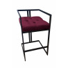 Hoker Chesterfield MG02 velvet śliwka czarna podstawa