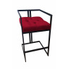 Hoker Chesterfield MG31 czerwony, czarna podstawa