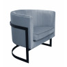 Fotel Glamour BL06 podstawa czarna, tkanina Bluvel