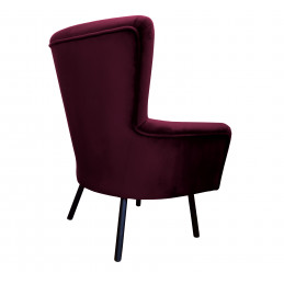 Fotel TULIP USZAK velvet nogi czarne MG02