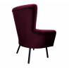 Fotel TULIP USZAK velvet nogi czarne MG02