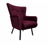 Fotel TULIP USZAK velvet nogi czarne MG02