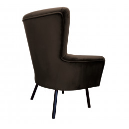 Fotel TULIP USZAK nogi czarne - velvet MG05