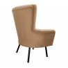 Fotel TULIP USZAK velvet nogi czarne MG06