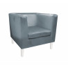 Fotel Monaco Velvet nogi białe BL06