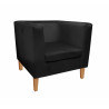 Fotel Monaco nogi buk MG19 czarny Velvet