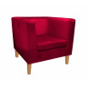Fotel Monaco Velvet bordo z nogami buk