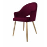 Krzesło Velvet MG02 ze złotą nogą