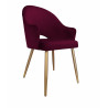 Krzesło Velvet MG02 ze złotą nogą