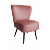 Fotel PRL MG58 velvet indyjski, nogi czarne