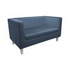 Sofa Monaco BL14 biała - tapicerowana velvet