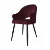 Krzesło Velvet MG02 z czarną nogą