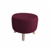 Pufa ALA MG02 śliwka, velvet, nogi drewno