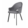 Krzesło Velvet BL14 z czarną nogą PROFIL
