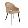 Krzesło Velvet MG06 z czarną nogą PROFIL