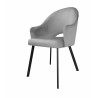 Krzesło Velvet MG17 z czarną nogą PROFIL