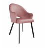 Krzesło Velvet MG58 z czarną nogą PROFIL