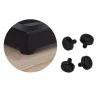 Fotel Glamour MG06 - podstawa czarna, velvet jasny brąz