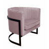 Fotel Glamour MG55 velvet, podstawa czarna