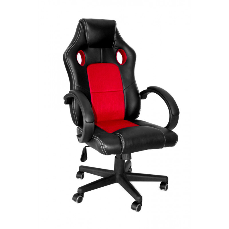 Fotel gamingowy GTA czerwony wygodny i stylowy fotel do gier z ergonomicznym designem idealny dla graczy
