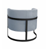 Fotel Glamour BL06 podstawa czarna, tkanina Bluvel