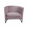 Fotel Glamour MG55 velvet, podstawa czarna