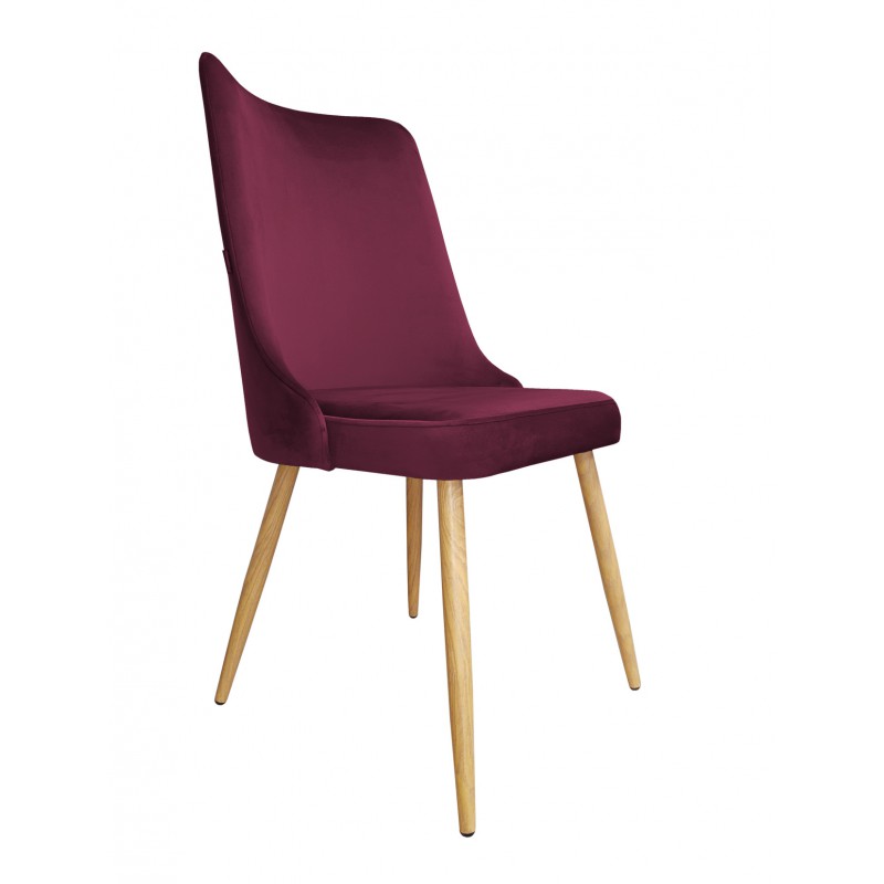 Krzesło Victor noga dąb MG02 – Magic Velvet śliwka